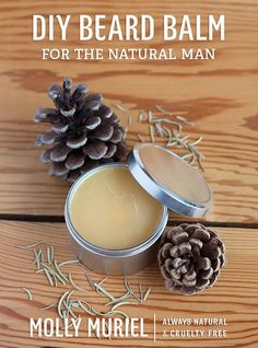 DIY Beard Balm for the Natural Man Homemade Essential Oils, Homemade Essential Oil, Men Beard, Essential Oils Gifts