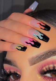 Hair Glitter, Stylish Nails Designs, Nail Design Inspiration, Smink Inspiration, Cute Acrylic Nail Designs, Simple Acrylic Nails, Long Acrylic Nails Coffin