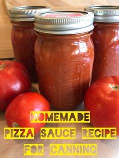 homemade pizza sauce recipe for canning tomatoes