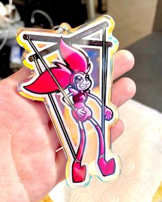 Will contain one holographic glitter epoxy keychain, art is designed by me and character is owned by Steven Universe :) Steven Universe Spinel, Keychain Art, Epoxy Keychain, Acrylic Charms, Holographic Glitter, Metal Pins, Splatoon, Steven Universe, Keychains