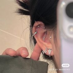 Ušný Piercing, Minimalist Ear Piercings, Chain Earring