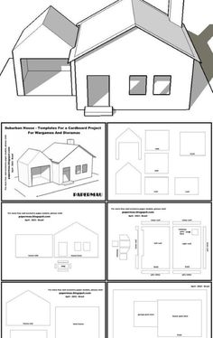 Zelo Side Table Handcrafted Miniature House Template, Mini House Cardboard, Diy Cardboard House Templates, Cardboard House Template Free Printable, How To Make A House Out Of Cardboard, Paper House Template Free, Diy Mini House Cardboard, Doll House Templates, Cardboard House Ideas