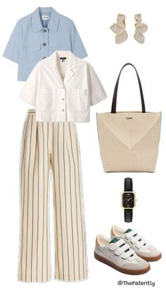 Chilly Spring Outfit, Chic Capsule Wardrobe, College Wardrobe, Capsule Wardrobe Casual, Colour Fashion, Trousers Outfit, Corporate Attire, Closet Fashion