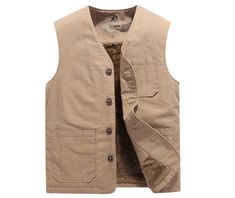 Closure Type: Single breastedOuterwear Type: VestDetachable Part: None Pattern Type: SolidClothing Length: RegularType: SlimGender: MENCollar: MANDARIN COLLARClosure Type: zipperItem Type: Outerwear & CoatsDecoration: PocketsStyle: CasualSeason: Spring.Autumn.Winter Mens Vest Casual, Gym Shorts Men, Casual Cotton Top, Thermal Vest, Bodybuilding T Shirts, Vintage Man, Casual Chique, Cardigan Vintage, Mens Thermals