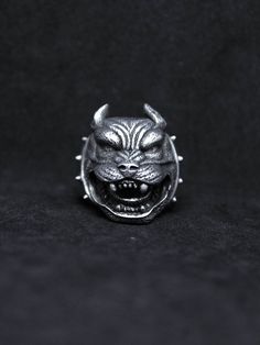 THE LOYAL made of pewter alloy, finest one Ship from Jakarta, Indonesia. standard shipping use DHL Global Mail takes 10 to 15 days. Express Shipping use DHL Express takes 4 to 7 working days. kindly chat me on conversation for any question Thanks for visiting my gallery. Novelty Silver Ring Jewelry, Dog Bully, American Bully Pitbull, Satanic Jewelry, Bully Pitbull, Calico Jack, Skull Beard, Pewter Ring, Pentagram Necklace