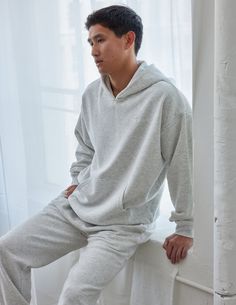 The Basics Cloud Grey Unisex Hoodie is made with our Premium Blend Fleece and is designed to be worn year-round, made to last.   Size: Model is 5'11" and wearing a size Large. Fit:  Relaxed, Unisex Fit  Color:  Cloud Grey Composition:  70% Cotton, 30% Polyester  Features:  Super Soft, Pre-Shrunk,  Embroidered Logo on Left Chest and Hood Athleisure Hooded Sweatshirt For Lounging, Cozy Fit Fleece Hoodie For Lounging, Athleisure Hoodie With Drawstring For Lounging, Cozy Fleece Hoodie For Lounging, Cozy Fit Hoodie With Drawstring For Lounging, Cozy Fit Hoodie For Lounging, Comfortable Sweatshirt With Adjustable Hood For Loungewear, Cozy Fit Drawstring Hoodie For Lounging, Fleece Hooded Hoodie For Lounging