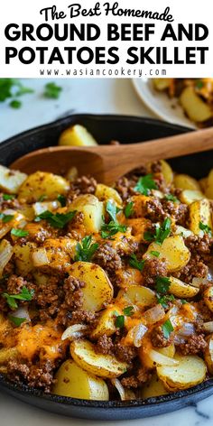 the best homemade ground beef and potatoes skillet