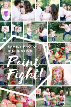 Paint Mini Session, Themed Family Photoshoot Ideas, Family Paint Photoshoot, Paint Splatter Photoshoot, Fun Family Photo Ideas Creative, Photo Paint, Photography Mini Sessions