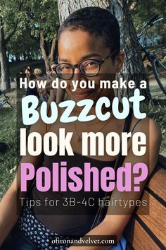 This super easy trick will make your buzz cut look more polished - Of Iron and Velvet Close Shave Haircut Women, Bald Haircuts For Black Women, Buzzcut Natural Hair, Black Shaved Hairstyles For Women, Ladies Buzzcut, Styling Bald Head Women, Shaved Hair Women Black, Black Women Buzzcut Short Hair, Shaved Haircuts For Black Women