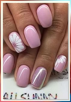 Looking for summer gel nails ideas? These tips will help you get the perfect look! Nagellack Trends, Short Square Acrylic Nails, Acrylic Coffin, Spring Nail Art, Summer Acrylic Nails, Square Acrylic Nails, China Glaze, Floral Nails, Summer Nail