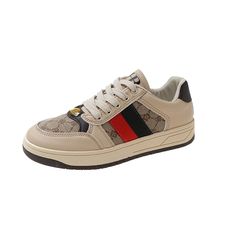 HARLEY Women's Fashion Luxury Sporty Canvas Double Stripes Sneaker Shoes - Divine Inspiration Styles Sporty Canvas Sneakers With Graphic Print, Sporty Synthetic Sneakers With Three Stripes, Brown Sporty Sneakers With Three Stripes, Brown Sneakers With Three Stripes Branding, High-end Suede Sneakers With Cushioned Footbed, Harley Women, Fun Tops, Fantastic Fashion, Striped Sneakers