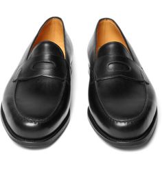 John Lobb Lopez Leather Penny Loafers. MR PORTER. mrporter.com Mens Designer Loafers, Northampton England, Designer Loafers, Loafers For Men, John Lobb, Men's Loafers, Leather Dress Shoes, Sharp Dressed Man, Penny Loafers