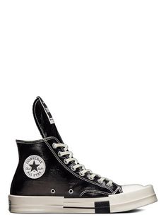 DRKSHDW - SHOES - Rick Owens Drkshdw Outfit, Rick Owens Platform, Rick Owens Boots, Converse 70, Rick Owens Menswear, Rick Owens Shoes, High Top Shoe, Star Logo, Virtual Closet