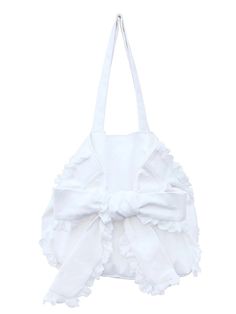 43067778564143 Chic Spring Canvas Bag, Chic Bags With Detachable Bow For Everyday Use, Elegant White Hobo Bag For Summer, White Feminine Bags For Summer, Feminine White Bags For Summer, White Spring Hobo Bag With Removable Pouch, Spring White Hobo Bag With Removable Pouch, Feminine White Bag For Summer, Chic Canvas Pouch Bag