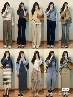 Korean Petite Outfits, Korea Work Outfit, Japanese Simple Outfit, Japanese Casual Outfits Female, Spring Japan Outfits Women, Summer Outfit Japan, Japan Ootd Summer, Japanese Spring Outfits, Japan Fall Fashion