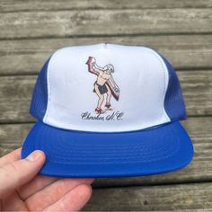 Trucker Hat - One Size Fits All - Made In Korea - W/ Original Price Tag - Excellent Condition If You Have Any Questions, Feel Free To Ask! Cherokee Nc, Price Tag, Blue Man, One Size Fits All, Trucker Hat, Accessories Hats, Blue White, Color Blue, Mens Accessories