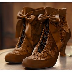 Category:Boots; Upper Materials:Lace,Suede; Heel Type:Kitten Heel; Gender:Women's; Toe Shape:Round Toe; Type:Booties Ankle Boots; Style:Elegant,Fashion,Vintage; Heel Height(inch):1-2; Outsole Materials:Rubber; Occasion:Party,Outdoor,Valentine's Day; Closure Type:Lace-up; Listing Date:12/05/2023; 2023 Trends:Heel Boots,Plus Size Boots With Ribbon, Victorian Green, Shoe Hacks, Boots Party, Boots Plus Size, Victorian Shoes, Lace Ankle Boots, Glamour Vintage, Shoes Hack