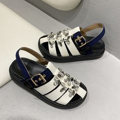 Women's Sandals Rhinestone Flat Canvas Ladies Shoes Buckle Strap Non-slip Sandals - Beige,9 Closed Toe Synthetic Sandals With Rhinestones, Synthetic Closed Toe Sandals With Rhinestones, Casual Sandals With Rhinestones And Round Toe, Casual Rhinestone Sandals With Round Toe, Casual Rhinestone Round Toe Sandals, Slip-on Synthetic Sandals With Rhinestones, Synthetic Rhinestone Slip-on Sandals, Vacation Sandals With Rhinestones And Round Toe, Summer Open Toe Sandals With Rhinestones