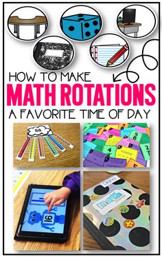 the cover of how to make math rotations, a favorite time of day