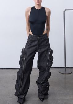 Cuban Men, Cutout Pants, Anarchy Symbol, Fringe Mini Dress, Cyberpunk Style, Japanese Denim, Spring Fling, Cargo Pant, Artist Style