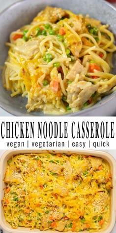 chicken noodle casserole is an easy and delicious dinner