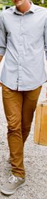 cool brown pants:) Cool Brown, Brown Pants, Portrait Session, Light Grey, Outfit Ideas, Navy Blue, Bring It On, Mens Outfits, Pants