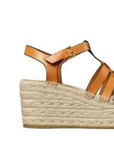 Tory Burch Fisherman Espadrille Wedge Heel Platform Sandals - 30% Off | Editorialist Espadrille Wedge, Espadrilles Wedges, Platform Sandals, Wedge Heels, Tory Burch, Espadrilles, Wedges, Sandals, Heels