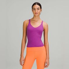 New With Tag Size 4 Color Vplm Sporty Purple Running Tops, Moisture-wicking Purple Tops For Running, Purple Moisture-wicking Tops For Running, Purple Activewear With Built-in Bra For Light Exercise, Purple Athleisure Tank Top For Sports, Purple Moisture-wicking Athleisure Tank Top, Purple Athleisure Activewear With Built-in Bra, Purple Moisture-wicking Tank Top For Athleisure, Casual Purple Tops For Pilates