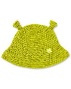 Add a playful element to your look with this Shrek 3D ears bucket hat! This fun hat is sure to make you the center of attention wherever you go! Officially licensed Material: Acrylic Care: Hand wash Imported One size fits most Novelty Spring Bucket Hat, Spring Novelty Bucket Hat, Playful Crochet Bucket Hat, Trendy Adjustable Green Crochet Hat, Trendy Green Adjustable Crochet Hat, Fun Adjustable Hats With Ears, Trendy Green Crochet Hat With Adjustable Fit, Casual Hats With Ears, One Size Fits Most, Casual Adjustable Hat With Ears