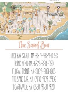 the sand bar is located at the beach