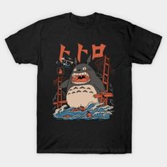 Totoro T Shirt, Men's Shirts And Tops, Neighbor Totoro, Skateboarder, Japanese Animation, Anime Shirt, Dream Clothes, Direct To Garment Printer, Studio Ghibli