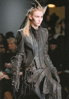 Industrial Clothing, Magic Clothes, 2000s Outfit, Goth Look, Ann Demeulemeester, Fashion Images, Fashion Design Clothes, Military Fashion