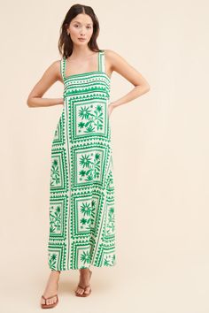 Rent Losas Maxi Dress from Nuuly. Pick 6 items for $98/month. Free shipping + returns. Summer Maxi Dress With Square Neck For Casual Occasions, Casual Summer Maxi Dress With Square Neck, Chic Square Neck Maxi Dress For Vacation, Casual Green Dress With Straight Neckline, Green Summer Dress With Straight Neckline, Chic Green Sundress With Square Neck, Chic Square Neck Dress For Vacation, Green Square Neck Dress For Casual Wear, Green Spring Dress With Straight Neckline