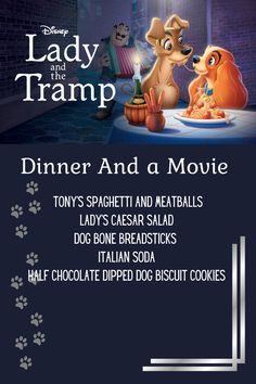 lady and the tramp dinner and movie