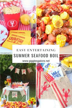 an easy entertaining summer seafood boil