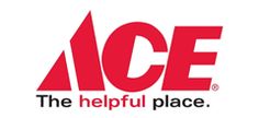 the logo for ace, the helpful place