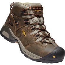 Light and versatile, Detroit XT Waterproof Work Boots for Men from KEEN Utility� deliver stable and supportive comfort at the job site. These waterproof work boots combine waterproof leather uppers with KEEN.Dry� waterproof/breathable membrane technology and moisture-wicking linings inside to keep feet dry and comfortable. Cleansport NXT� treatments throughout provide natural odor control. Underfoot, the Detroit XT offers the contoured TPU torsion support of KEEN.KEY-TECH Flex design to deliver Durable Leather Hiking Boots, Durable Leather Hiking Boots For Safety, Functional Abrasion-resistant Work Boots For Outdoor Work, Functional Abrasion-resistant Work Boots For Outdoor, Rugged Abrasion-resistant Waterproof Safety Boots, Waterproof Leather Work Boots For Construction, Safety Hiking Boots With Steel Toe And Gore-tex, Waterproof Functional Hiking Boots For Safety, Waterproof Functional Hiking Boots