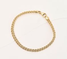 An uncommonly gorgeous heart-shaped rope bracelet, this posh piece is a fab way to celebrate new love or your own collaboration of a lifetime. Hello, perfect gift. From David Markstein. 14k Gold Wheat Chain Bracelet Gift, Yellow Gold Bracelets With Wheat Chain As A Gift, Classic Gold Rope Chain Bracelet As Gift, Classic Gold Rope Chain Bracelet For Gift, Classic Rope Chain Bracelets As Gift, Gift Wheat Chain Bracelet Jewelry, 14k Gold Rope Chain Bracelet As Gift, Classic Yellow Gold Braided Bracelets As Gift, Classic Yellow Gold Braided Bracelets For Gifts