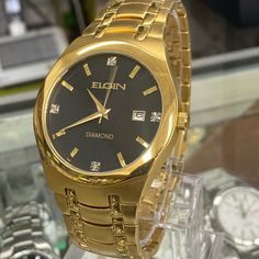 Elgin Men Wrist Watch Size 40mm Diameter In Goldtone In Box Tag Still Brand New Men’s Gold Watch, Men Wrist Watch, Chinese Man, Vintage Watches For Men, Wristwatch Men, Vintage Watches, Gold Watch, Be Still, Accessories Watches