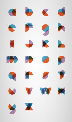 an abstract set of geometric shapes