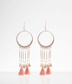 "Boutique By BKE Tassel Drop Earring - Gold , Women's Goldmulti Metal hoop and beaded fringe earring Drop measures 4 5/8" with a 1 3/8" in diameter. Apparel & Accessories" Fringe Earring, Earring Gold, Tassel Drop Earrings, Earring For Women, The Boutique, Beaded Fringe, Drop Earring, Fringe Earrings, Gold Drop Earrings