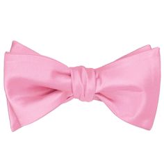 Add a dash of dapper to your outfit with this classic pink self-tie bow tie! It's the perfect pop of color for weddings and a playful touch to elevate your everyday outfits. Mix it with any suit or separates—pink goes with everything! This is self-tie bow tie, so it must be tied by the wearer. (Pre-tied bow ties in this same color are sold separately.) The bow tie is an average size at about 2.75-inches tall and 4.5-inches wide when tied. It’s made from heavyweight material with slight ribbing. Pink Bow Tie, Pre Tied Bow Tie, Halloween 2, Everyday Outfits, Wedding Colors, Color Pop, Pink, Color