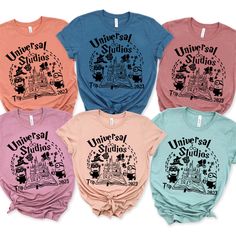 Personalized 2023 Disney Universal Studio Birthday Family Matching T Shirt Universal Orlando Family Shirts, Family Vacation Disney Shirts, Universal Shirts For Family, Universal Family Shirts, Universal Studios Family Shirts, Universal Studios Shirts, National Boyfriend Day, Universal Trip