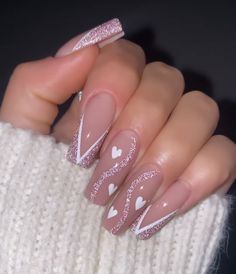 February Nails, Fall Acrylic Nails, Acrylic Nails Coffin Short, Short Acrylic Nails Designs, Pink Acrylic Nails, Acrylic Nails Coffin, Luxury Nails, Fire Nails