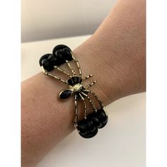 This Item Is A Gently Used Piece Of Costume Jewelry With A Design Of A Spider With Black Faux Leather Cording Around With A Hook And Clasp Closure Of Adjustable Length. The Item Is Pre-Owned And Does Not Look Brand New, But It Has No Major Flaws. This Is A Fun And Funky Piece Of Jewlery That Might Be Perfect For Halloween Or For Anyone That Loves A Spider Aesthetic. Message With Questions And Offers Are Welcome! Style Tags: Spider, Black, Leather, Bracelet, Halloween, Spooky, Spooky Season, Jewe Halloween Novelty Black Bracelets, Black Novelty Jewelry For Costume Party, Black Novelty Jewelry For Party, Novelty Black Jewelry For Party, Black Punk Jewelry For Costume Party, Adjustable Black Bracelets For Halloween, Black Novelty Bracelet Jewelry, Casual Black Bracelets For Halloween, Edgy Black Bracelet For Halloween