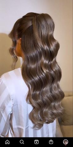 Simple Prom Hair, Long Hair Wedding Styles, Prom Hairstyles For Long Hair, Wedding Hair Inspiration, Hair Stylies, Hairdo For Long Hair