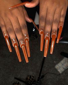 Plain Long Nails, Cute Red Nails, Really Long Nails, Walk With God, Long Acrylic Nail Designs, Dope Nail Designs, Be Encouraged