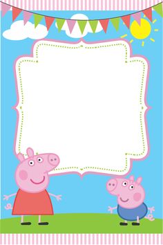 pepo and piggy birthday card with the name pepo in front of it