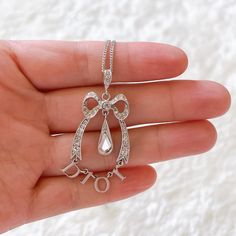 This Is An Authentic Vintage Dior Necklace With Simple Elegance. Condition: Excellent Material: Silver And Swarovski Crystals Coquette Jewelry, Dior Necklace, Dior Vintage, Dior Jewelry, Simple Elegance, Dream Clothes, Vintage Dior, Womens Jewelry Necklace, Swarovski Crystals