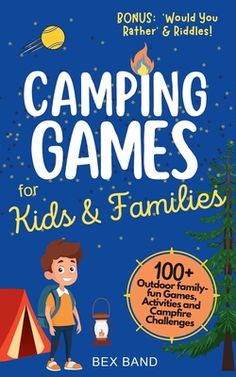 Going camping or on an outdoor adventure? Looking for game and activity ideas geared towards children and families? Camping Games for Kids and Families has you covered! This guide contains over 100+ ideas for fun, competitive outdoor games. Along with activity ideas and challenges to do around the campsite. BONUS *New Chapter* including dozens of Would You Rather? questions, riddles and more!!! This jam-packed outdoor activity book is essential for any camp...Camping games for kids and familiesC Camping Games For Kids, Games For Big Groups, Campfire Games, Camping Activities For Kids, Camping Books, Ideas For Fun, Rather Questions, Would You Rather Questions, Going Camping